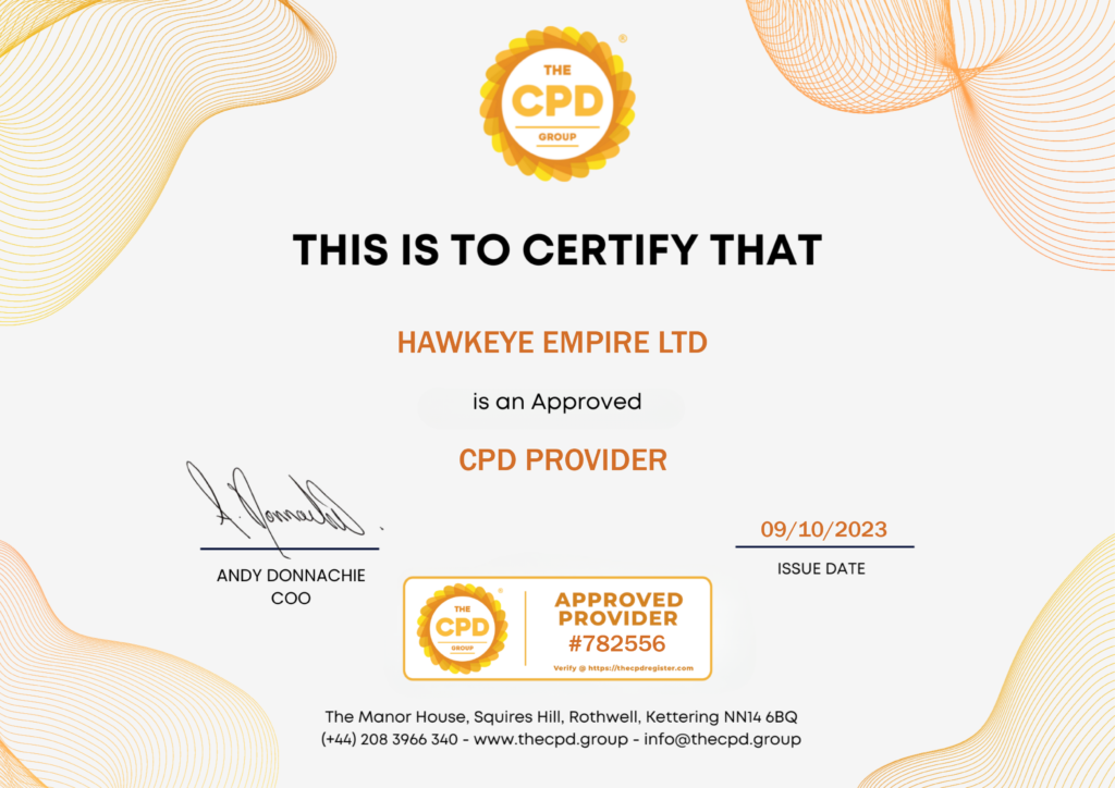 CPD Approved Provider Cert